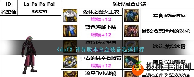 《dnf》神界版本合金装备选择推荐